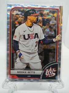 【99シリ】ムーキー・ベッツ、2023WBC米国代表 - 2023 TOPPS WBC #33 ～大谷翔平選手とドジャースで最強MVPトリオを形成～