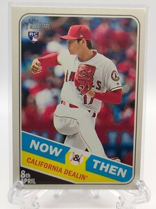 【ルーキーカード／インサート】大谷翔平 - 2018 TOPPS HERITAGE #NT-11 Now & Then