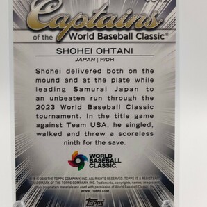 【超人気インサート／2023WBC】大谷翔平 - 2023 Topps WBC #CC-12 Captains of the Classicの画像3