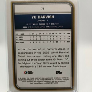 【99シリ／2023WBC】ダルビッシュ有 - 2023 Topps WBC #74 Yu Darvish /99 Cracked Ice Foilの画像4