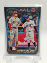 【最新2024】大谷翔平 & ベッツ、大谷エンゼルス在籍時の貴重ショット - 2024 Topps Series 1 #138 Elites of the Game_画像1