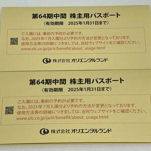 「東京ディズニーランド 東京ディズニーシー 株主用パスポート【2枚】」 有効期限2025年1月31日 / オリエンタルランド 株主優待券の画像2