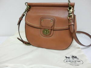 ◆COACH◆#15050 コーチ レザーショルダーバッグ ハンドバッグ ブラウン キャメル 2wayバッグ 中古品