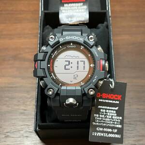 試着のみ 新品同様 国内正規品 タグ付き CASIO G-SHOCK MUDMAN GW-9500-1JF 電波ソーラー バイオマスプラスチック ブラック