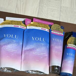 YOLU ヨル　 カーム ナイトリペアシャンプー&カームナイトリペア トリートメント&カームナイトヘアマスク&ヘアミスト4点セット