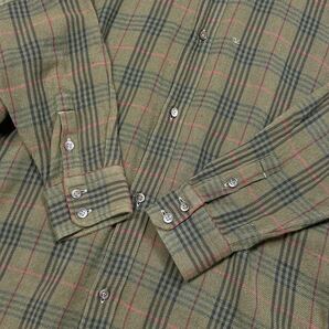 極美品 45r インドうすネルのビッグシャツワンピース チェック 美シルエットの画像5