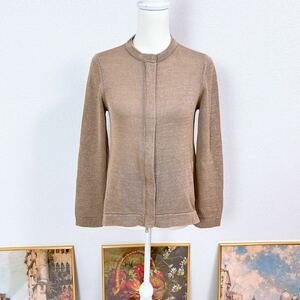  ultimate beautiful goods Brunello Cucinelli Zip cardigan no color moni -re attaching high class beautiful Silhouette long sleeve Zip up Italy made 