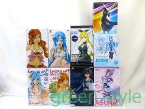 1 jpy ~ Sword Art online figure 9 piece summarize unopened EXQ SSS figure asna leaf . drill to