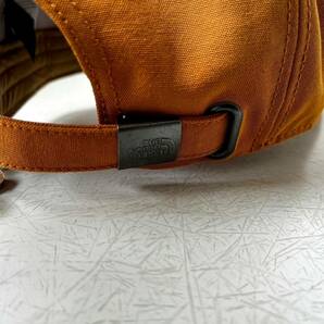 新品 正規品 USA限定 The North Face ノースフェイス ロゴ刺繍 帽子 オックスフォードキャップ 男女兼用 調節可能 Timber タンの画像6