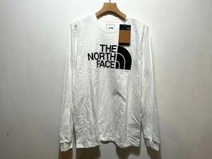 即決 送料￥380 新品 日本未発売 正規品 USA限定 The North Face ノースフェイス US-XL 袖ロゴ 長袖Tシャツ ロンT WHITE