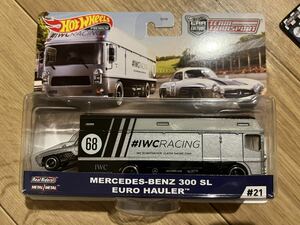 HOT WHEELS ホットウィール チームトランスポート TEAM TRANSPORT MERCEDES-BENZ 300 SL EURO HAULER メルセデスベンツ