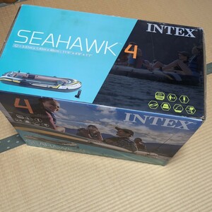 Неиспользованная предмет бесплатная доставка Intex Sea Hawk 4 Intex Seahawk 4 Надувные лодки 4 -Рыбалка для рыбалки лодки для рыбалки