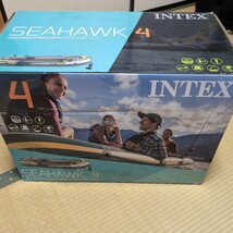 未使用品　送料無料　インテックス　シーホーク4 INTEX Seahawk 4 Inflatable Boat Set　4人乗り　釣り　海水浴　ボート　釣りボート_画像2