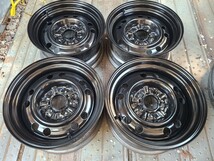 ナカテツ 15×7J+17 5H114.3 ハブ径67mm 4本no.268 加工鉄チン 深リム スチール 加工てっちん_画像1