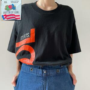 GF483 Tシャツ 90s KOOL クール タバコ 黒 企業T XLサイズ 古着 ビンテージ XL サイズ FRUIT OF THE BLOM タグ ブラック 色