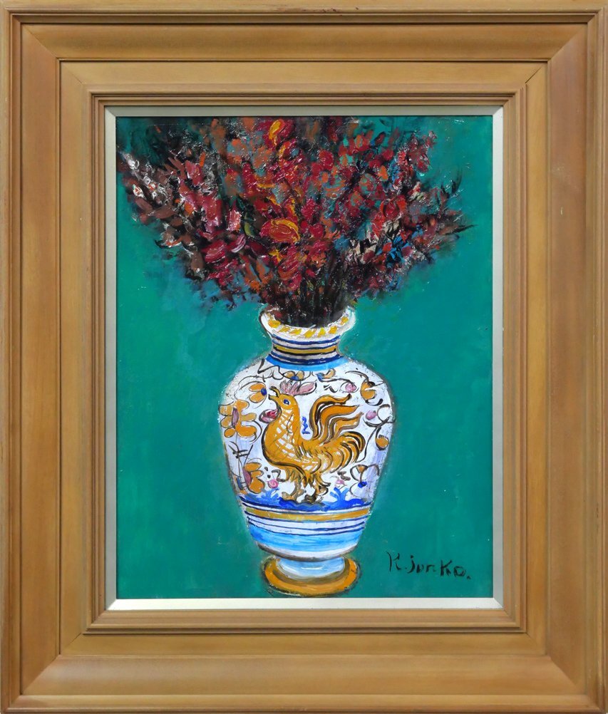 [Otake Art] Garantiert authentisch ■ Junko Koya Blumen Ölgemälde, F6 Größe ■ Do-Ten Mitglied ■ Wunderbare Arbeit, Malerei, Ölgemälde, Stillleben