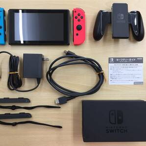 070 C-759/【1円スタート】Nintendo Switch 本体 旧型 Joy-Con (L)ネオンブルー (R)ネオンレッド 4902370535716の画像5