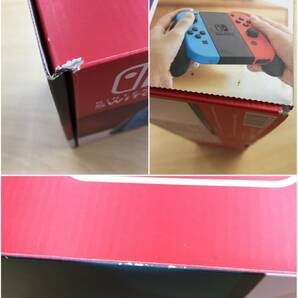 070 C-759/【1円スタート】Nintendo Switch 本体 旧型 Joy-Con (L)ネオンブルー (R)ネオンレッド 4902370535716の画像2