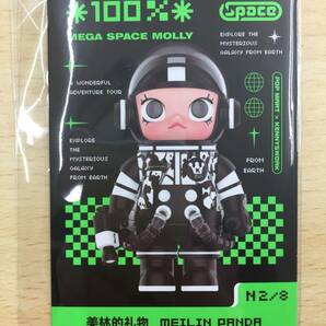 091 C-819/【1円スタート】MEGA SPACE MOLLY 100% MEILIN PANDA POPMART フィギュアの画像2