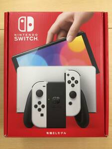 070 C-838/【1円スタート】Nintendo Switch 本体 Joy-Con(L)/(R)ホワイト 有機ELモデル