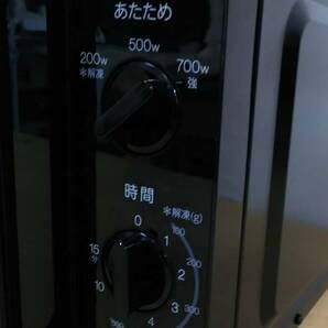 超美品 Haier ハイアール 電子レンジ JM-17J-60 ブラック ハイパワー700W 使用回数少ない(未使用に近い) 中古動作品 2022年製 60Hz専用の画像6