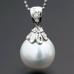 TASAKI タサキ 田崎真珠 パール 南洋 ダイヤ プラチナ(Pt900) ペンダントトップ pearl platinum pendanttopの画像1