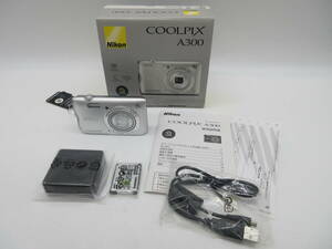 【★１円～★現状販売！】[U8175]コンパクトデジタルカメラ Nikon COOLPIX A300 ★超美品！撮影・保存できました！★