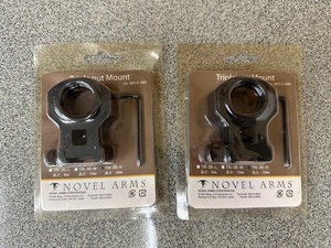 NOVEL ARMS ノーベルアームズ トリプルナット マウントリング 高さ24ｍｍ 2個セット