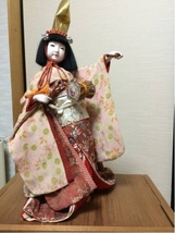 日本舞踊道成寺大型人形 ガラスケース49×34×55cm アンティーク_画像3