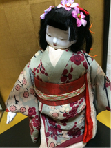 創作人形 篤姫 高さ約24cm 古布正絹衣装/ケース付 美品_画像3