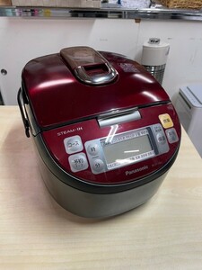 ○ Panasonic パナソニック　スチームIHジャー炊飯器　SR-SY106J 2017年製　ルージュブラック　5.5合炊き　稼働確認済　中古　③