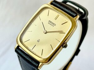 1円スタート☆【SEIKO】セイコー 6020-5610 QUARTZ 14K ゴールド クォーツ スクエア ヴィンテージ 腕時計 質屋ユニオン 中古AB品