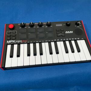 【中古品】AKAI Professional MPK mini Play MK3 スピーカー内蔵 ミニキーボード コントローラー 