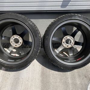 RAYS VOLK RACING TE37 SAGA SL 9.5J x 18 +45 5H/114.3 FACE-4 & MICHELIN PILOT SPORT 5 245/40R18 2022年 残溝4～5mm の画像8