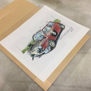 【正規品 絶版】Bowイラスト フォルクスワーゲン ビートル カーマガジン 69 VW Beetle アンティーク クラシックカー 旧車 絵の画像4