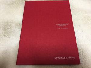 [ regular goods English version ] Aston Martin V8 vantage Roadster hard cover catalog Aston Martin VANTAGE Aston Martin 