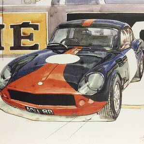 【正規品 絶版】Bowイラスト トライアンフ スピットファイア ルマン カーマガジン 120 Triumph Spitfire Le-mans クラシックカー 旧車 絵の画像1