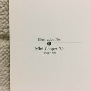 【正規品 絶版】Bowイラスト ミニ クーパー89 カーマガジン 121 Mini Cooper 89 アンティーク クラシックカー 旧車 絵の画像3