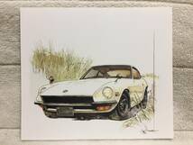 【正規品 絶版】Bowイラスト フェエアレディーZ432 カーマガジン 124 Nissan Fairlady Z432 アンティーク クラシックカー 旧車 絵_画像2