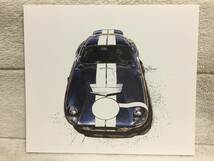 【正規品 絶版】Bowイラスト シェルビー コブラ デイトナクーペ カーマガジン 66 Shelby Cobra Daytona Coupe クラシックカー 旧車 絵_画像2