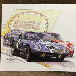 【正規品 絶版】Bowイラスト シェルビーコブラデイトナクーペ カーマガジン 229 Shelby Cobra Daytona Coupe クラシックカー 旧車 絵の画像2