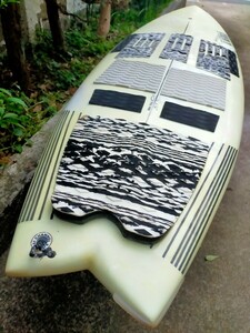 着払/手渡OK THUNDERBOLT AL MERRICK POD MOD 6'2 40.7L サンダーボルト ジオンカーボン XENON CARBON EPS アルメリック 