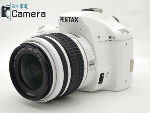 PENTAX K-x SR SMC PENTAX-DAL 18-55mm F3.5-5.6 AL white Pentax AA battery . movement. 