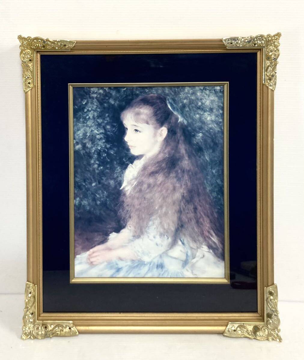 Obras maestras del mundo que viven en el corazón ◆ Lovely Irene / Renoir ◆ Pintura ACD Pintura de reproducción Tamaño del marco: 51, 5 cm de ancho x 60, 8 cm de alto, Obra de arte, Cuadro, otros