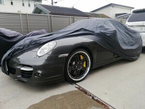 ポルシェ911カレラに！超軽量プログレードカーカバー！多層構造ソフトメッシュ！軽量・通気性に特化したボディカバー　オートカバー