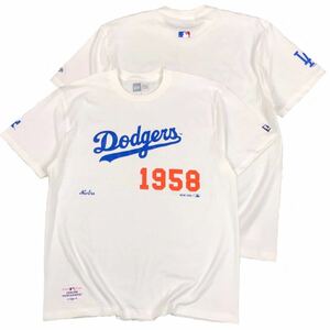 Tシャツ 半袖 ドジャース ロサンゼルス 大谷翔平 野球 LA 白 ベースボール 大リーグ XL