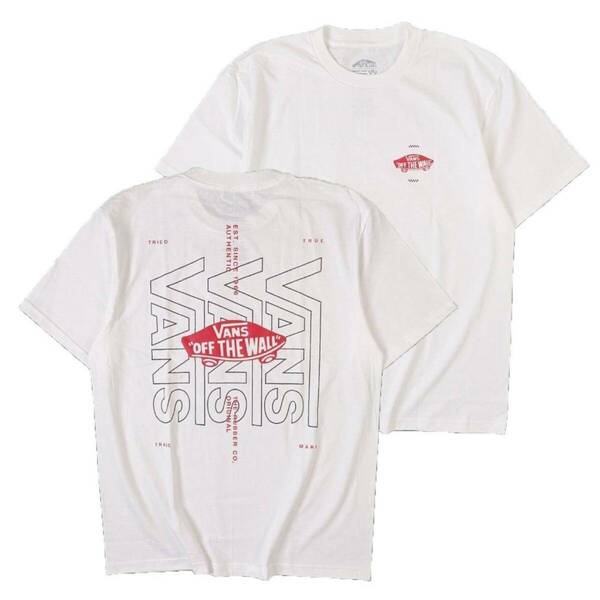 Tシャツ 半袖 ストリート系 バンズ VANS ロサンゼルス 白 スケボー スケードボード LA XLサイズ