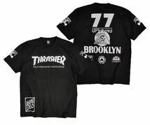 半袖Tシャツ スラッシャー ストリート系 THRASHER ロック スケードボード スケーター バイク 黒 XL _画像1