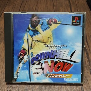 PlayStation プレイステーション プレステ PS1 PS ソフト 中古 ダウンヒルスノー DOWNHILL SNOW スキー モーグル エアー 管c