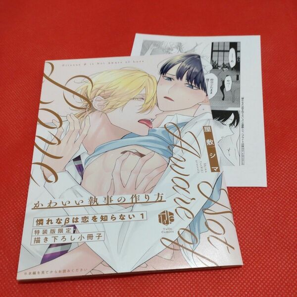 憐れなβは恋を知らない 1巻　特装版　限定　小冊子　3巻　ペーパー　屋敷シマ　